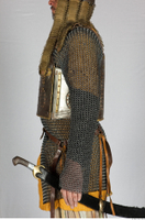  Photos Medieval Knight in mail armor 6 Historical Medieval soldier Turkish chest armor mail armor sword upper body 0002.jpg